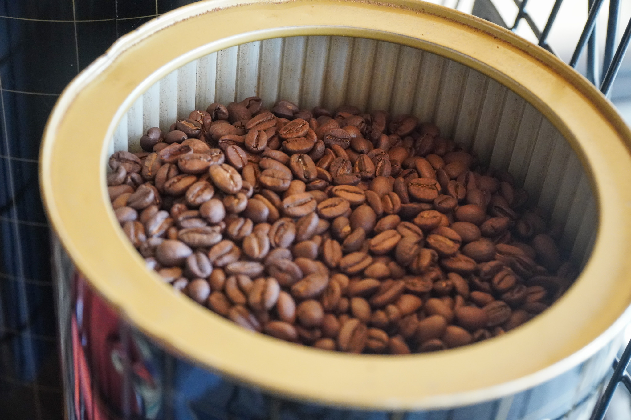 焙煎後のコーヒー豆